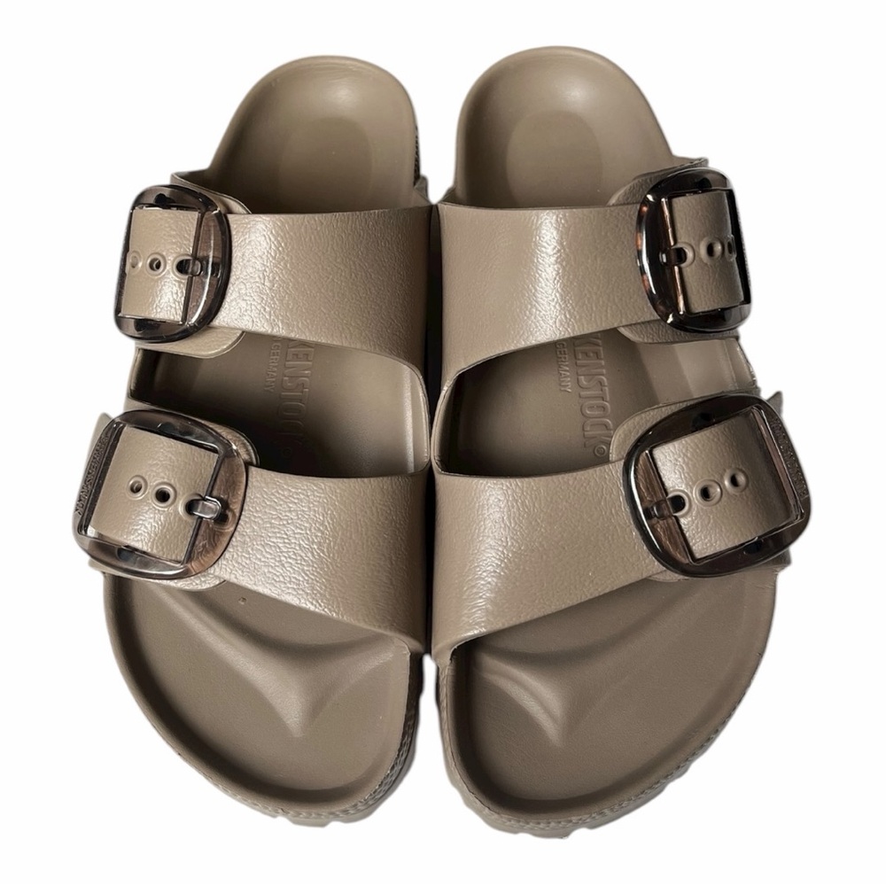 Birkenstock Arizona Big Buckle Slide Sandal- Grey Taupe- Size 6 - Picture 4 of 10